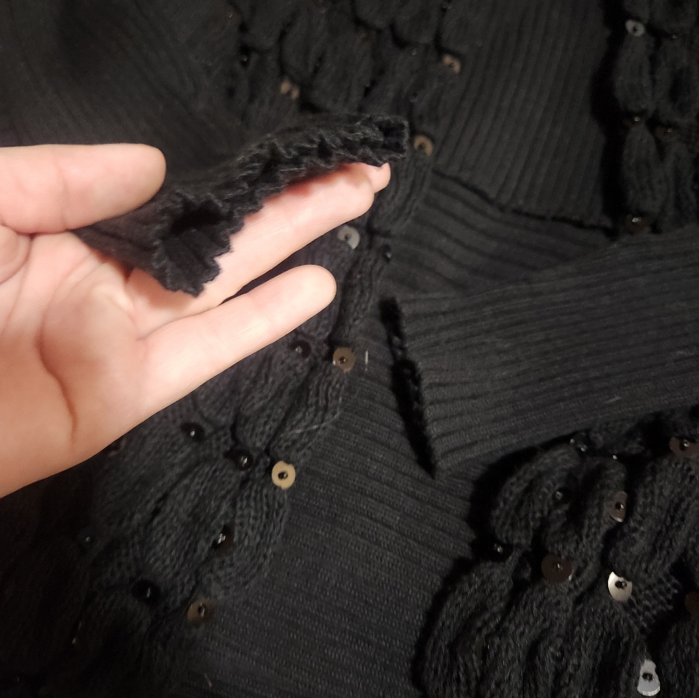Belldini Elegant Black Women's Sweater Size L - Picture 5 of 15